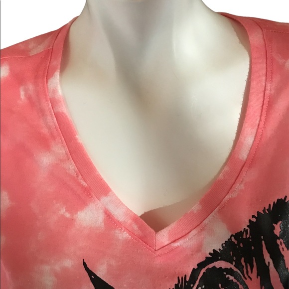 White Stag PINK/PURPLE Tie Dye top with Zebras SIZE XXL (20) - Picture 2 of 5